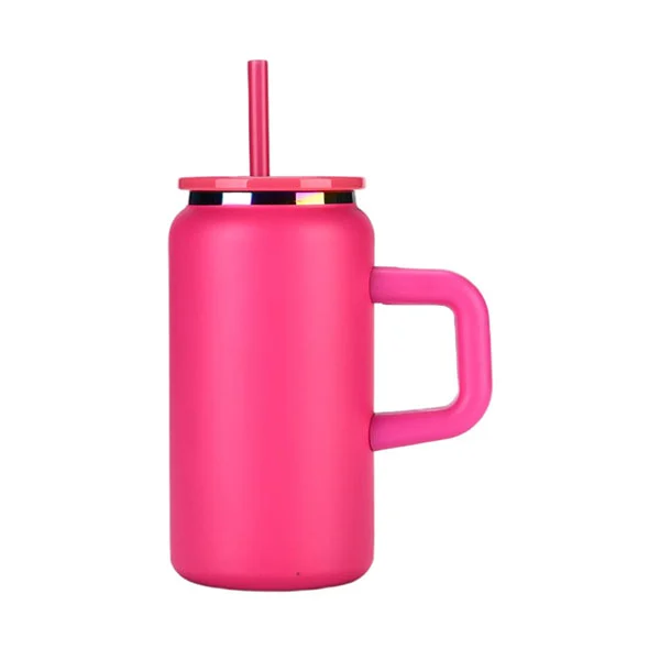 16 oz vakum paslanmaz çelik, çıkarılabilir kulplu kupalar yapabilir
